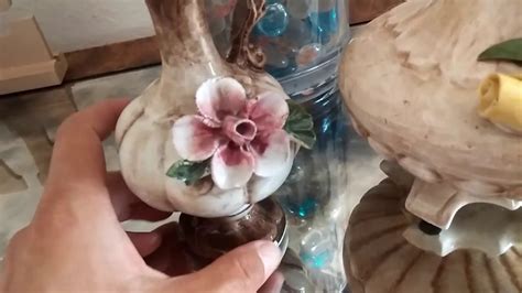 Capodimonte Rare Vintage Antique Collector Porcelain Vase Italy