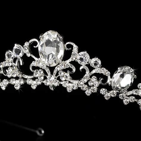 Royal Crown Rhinestone Bridal Tiara Elegant Bridal Hair Accessories