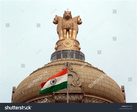 Indian National Emblem Flag Stock Photo Shutterstock