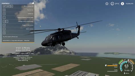 Uh60 Black Hawk Helicopter V10 Fs19 Farming Simulator 19 Mod Fs19 Mod