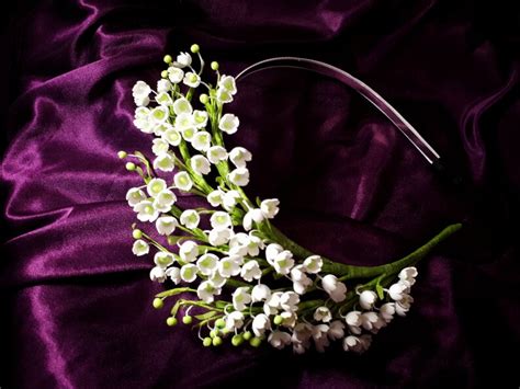Bridal Flower Crown Lily Of The Valley Bridal Hair Crown Etsy
