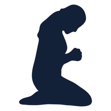 Praying Woman Silhouette Transparent Png And Svg Vector