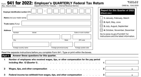 Fillable 941 Quarterly Form 2022 Printable Form Templates And Letter