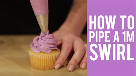 How To Pipe The Perfect Cupcake Swirl With Tip 1m Youtube