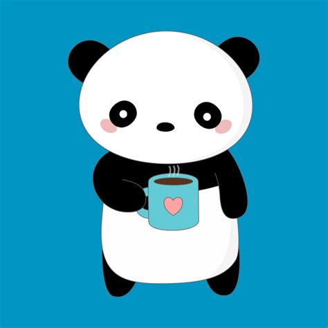 Kawaii Panda Coffee Lover T Shirt Kawaii Panda T Shirt Teepublic