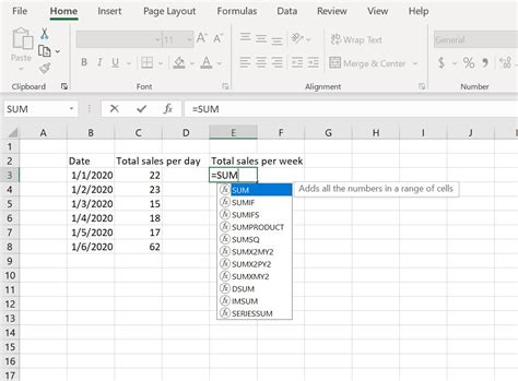 How To The Data Adds Up Using The Addition Formula In Excel Update