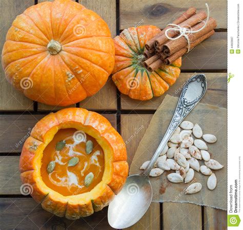 Spicy Pumpkin Soup Stock Image Image Of Pureed Healthy