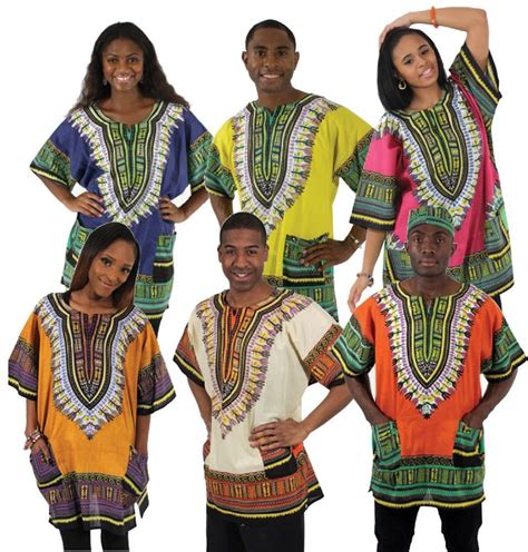 Set Of 6 Traditional Print Dashikis African Clothing African Fashion