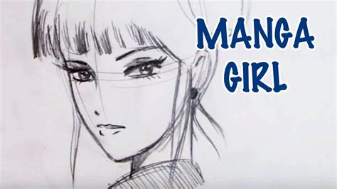 How To Draw A Manga Girl Step By Step Youtube