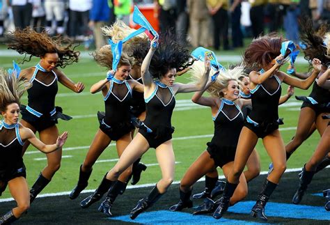 Super Bowl 50 Cheerleaders Topcats Carolina Panthers Cheerleaders Denver Bronco Cheerleaders