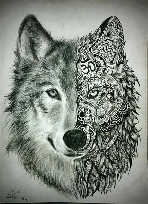 Mandala signifie littéralement cercle mais il désigne plus largement un objet support à la méditation et à la concentration composé de cercles et de formes diverses. ♡wolf tattoo | Wolf tattoo design, Wolf tattoos, Wolf tattoo