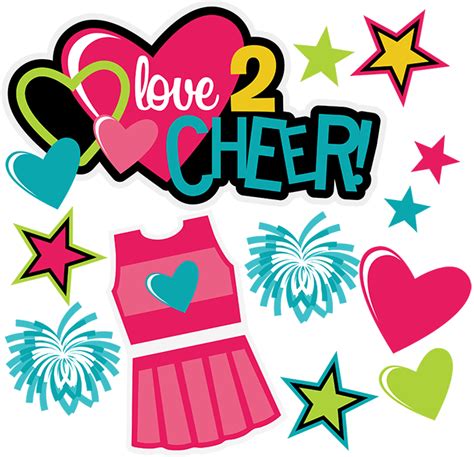 love 2 cheer svg scrapbook collection cheerleading svg files cheerleading svg cuts for