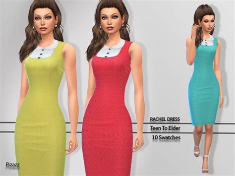 Rachel Dress By Pizazz At Tsr Sims 4 Updates