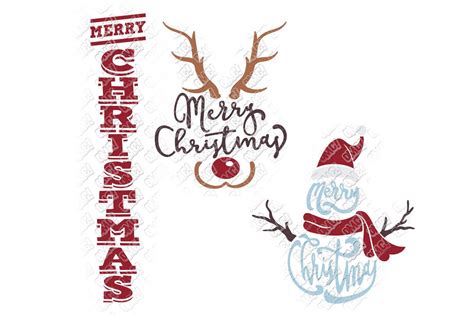 Merry Christmas SVG in SVG/DXF/EPS/JPG/PNG • OhMyCuttables
