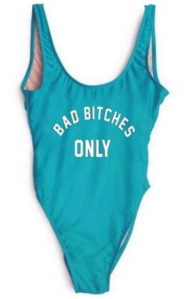 bad bitches only 2019 one piece suits swimsuit women hipster beach bathing suit swimwear female