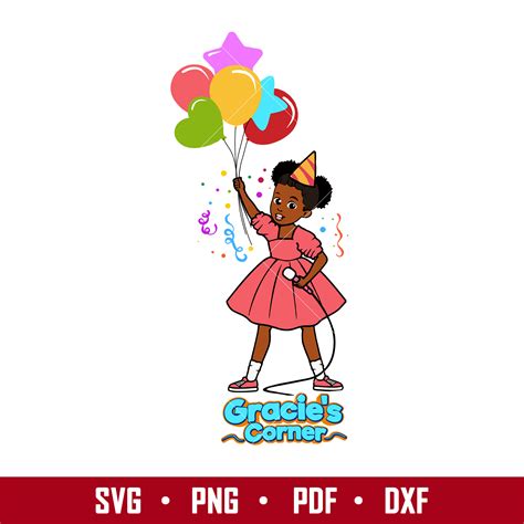 Gracies Girl Birthday Svg Gracies Corner Party Svg Graci Inspire
