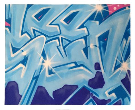 Graffiti Artist Seen Wildstyle 18 Aerosol On Canvas Dirtypilot