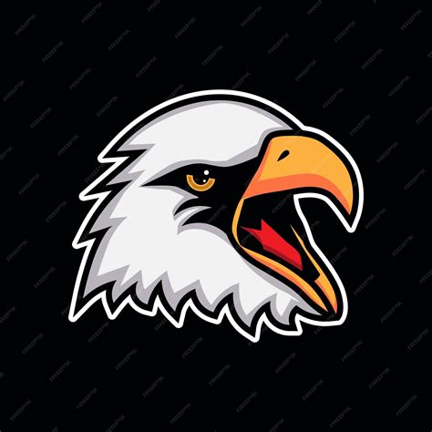 Premium Vector Eagles Head Mascot Esports Gaming Vector Logo Template