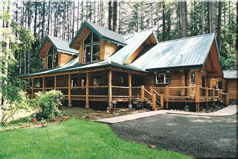 Pacific Log Home Model Preassembled Log Homes And Cabins By Homestead