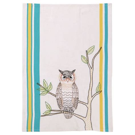 Owl Kitchen Towel Owl Kitchen Owl Bird Owl