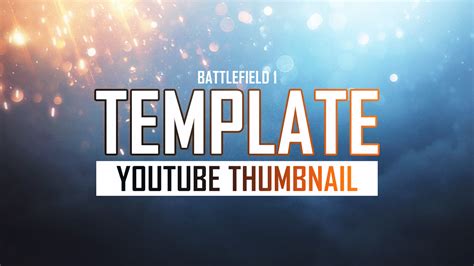 Battlefield 1 Deluxe Youtube Thumbnail Template By Acezproduction On