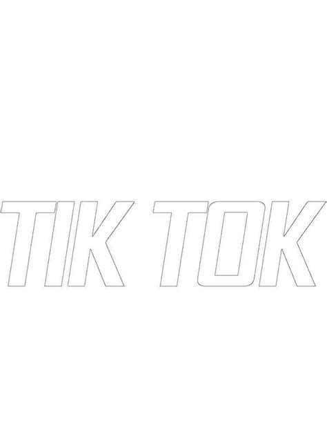 Tiktok Coloring Pages