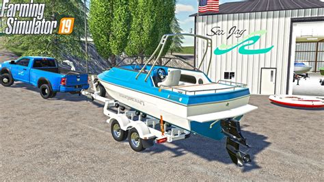 Boats Mods For Fs19 Dinghy Boat V1 Mod Farming Simulator 2019 19 Mod 98c