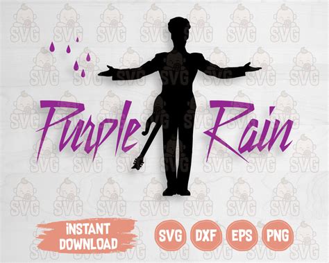 Prince Purple Rain Svg