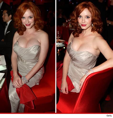 Christina Hendricks Brought Her Cleavage To The Emmys