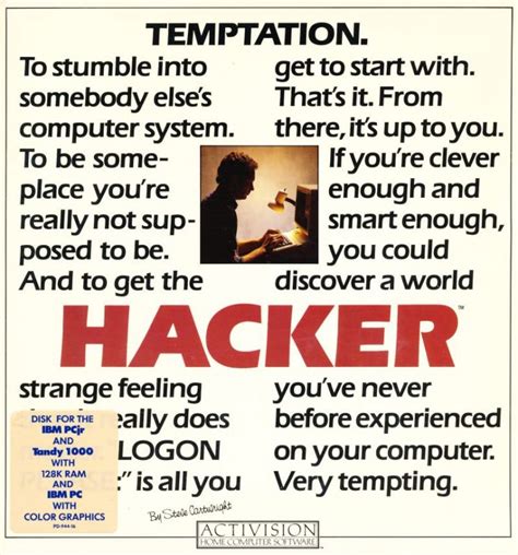 Hacker 1985 By Activision Ms Dos Game