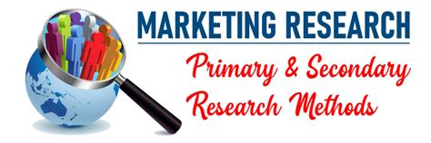 Types Of Marketing Research Primary And Secondary Research Methods