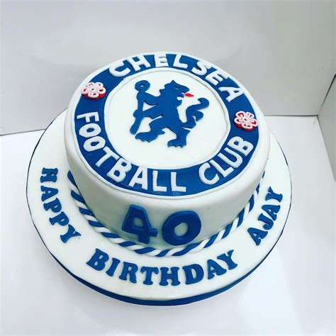 Chelsea Football Team Football Cakes Happy 40th Jane Birthday Cake