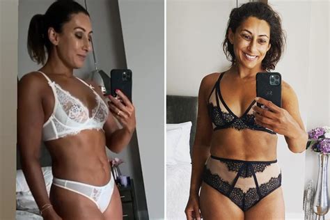 loose women s saira khan looks amazing in white lace underwear as she shows off her abs at 50