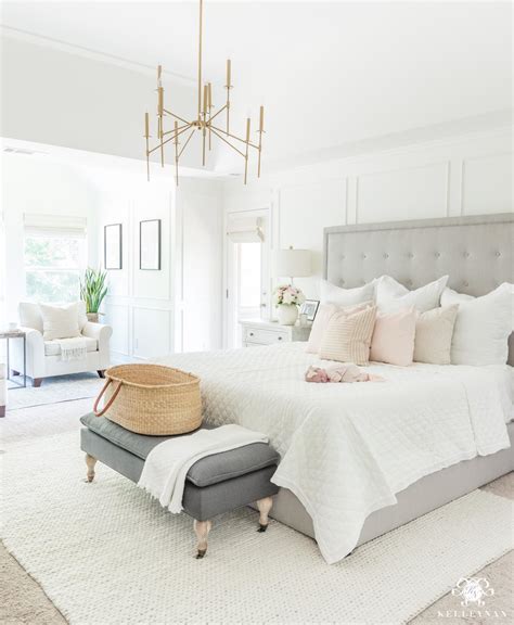 Colouring your walls like gray white and pink bedroom, lighting choices and in addition must be in harmony using the natural light that surrounds the area. Six Blush Pink Bedroom Tips That Aren't Too Girly | Kelley Nan