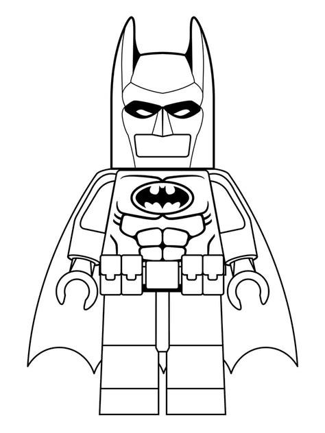 Batman LEGO Para Colorir