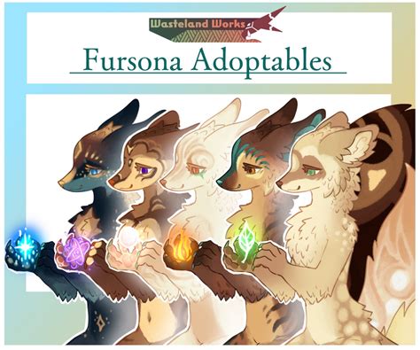 Feminine Fursona Adoptables Various Furry Species Magic Sorcerers Etsy