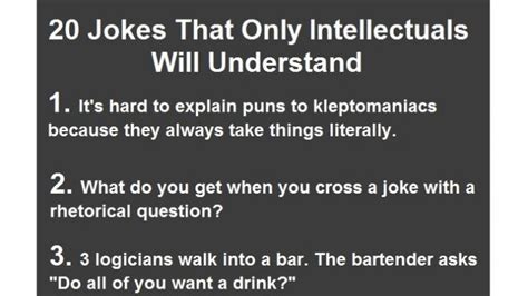 20 Jokes Only Intellectuals Will Understand