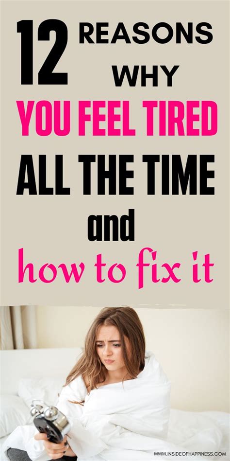 12 Reasons You Feel Tired All The Time How Are You Feeling Feeling