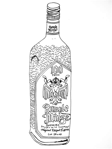 Vodka Bottle Drawing At Getdrawings Free Download