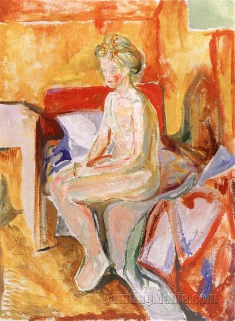 Seated Nude On The Edge Of The Bed Edvard Munch Kandinsky Figure