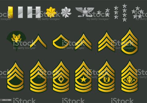 Laminated United States Army Rank Chart Reference Enlisted Officer Nco