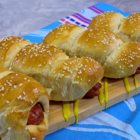 Chewy dough of the pretzel, slightly sprinkled with coarse salt and all lovingly wrapping the juicy sausage. Pretzel Dogs | Recipes | Kosher.com