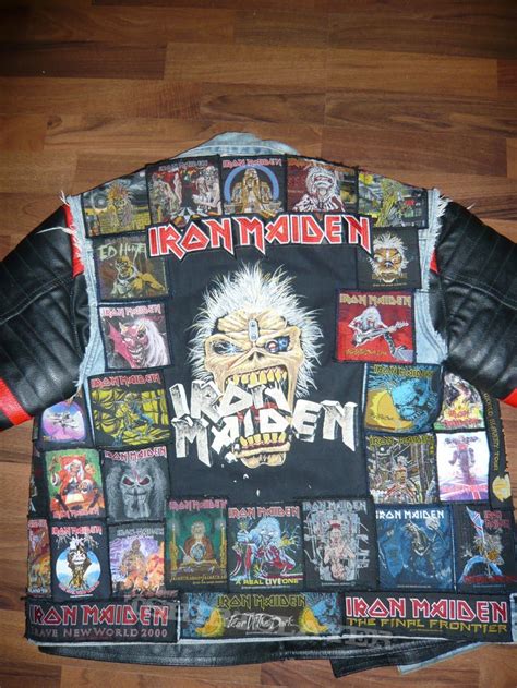 Iron Maiden Tribute Battle Jacket Battle Jacket Iron Maiden Punk