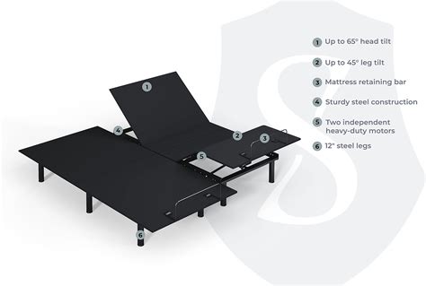 Sven And Son Essential Adjustable Bed Base Frame Storage Bed Compatible