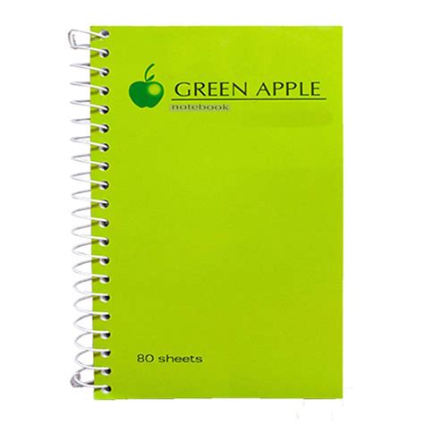 Notebook Green Apple Brand Spiral 80 Sheets Shopee Philippines