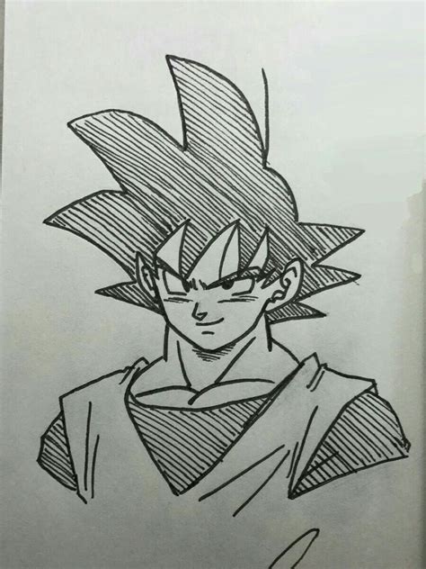 Imagenes De Goku Para Dibujar A Lapiz Faciles Imagen De Goku Para