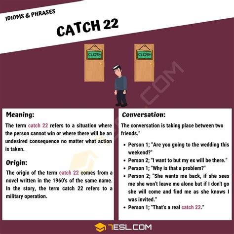 catch 22 what does the interesting term catch 22 mean 7esl