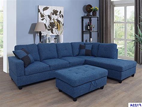 Beverly Fine Furniture Right Facing Russes Sectional Sofa Set With