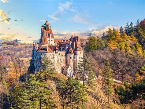 The Famous Medieval Bran Castle Known As Dracula Castle In