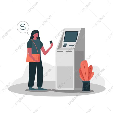 Atm Machine Bank Vector Hd Png Images Womens Bank Card Atm Machine